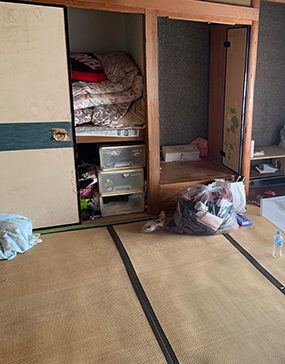 引越しゴミの片付け前