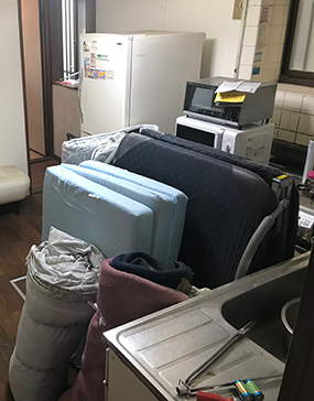 ごみ屋敷の片付け前
