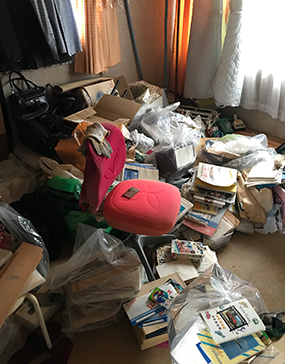 ごみ屋敷の片付け前
