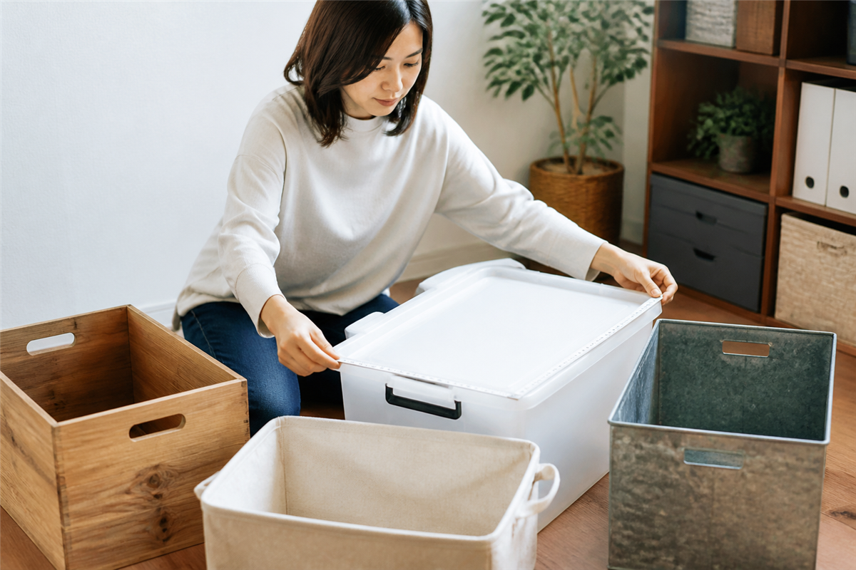 材質と大きさを確認する