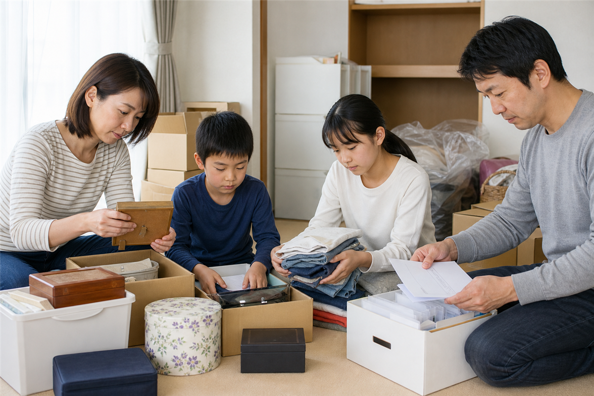 片付け当日までに準備すること
