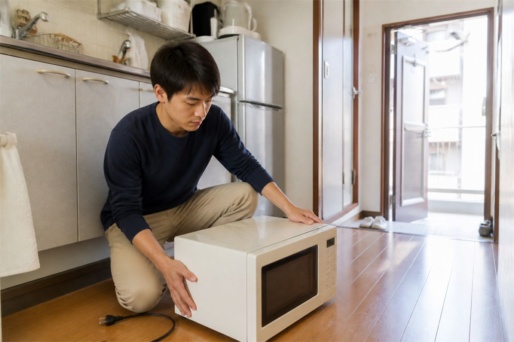 大阪で電子レンジを処分するには？粗大ごみ・宅配回収・搬出