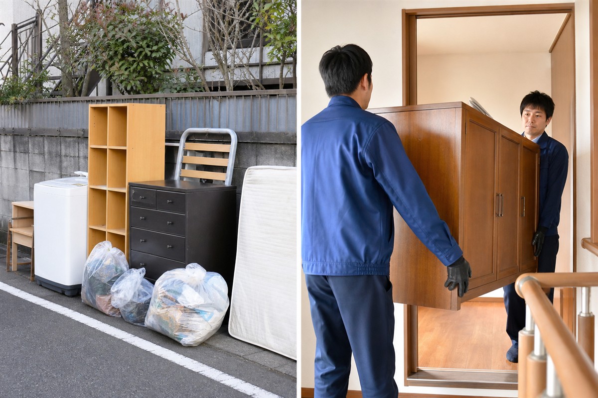 大阪の自治体粗大ごみと不用品回収の違い