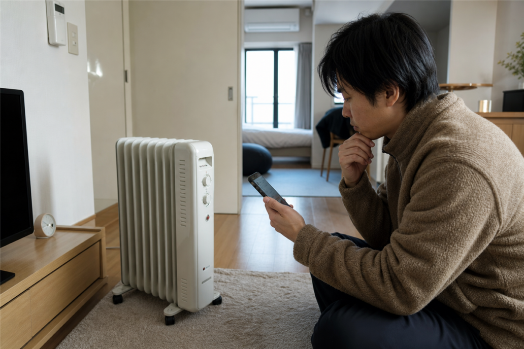 大阪市でオイルヒーターを処分したい。中のオイルを自己判断で抜かないで