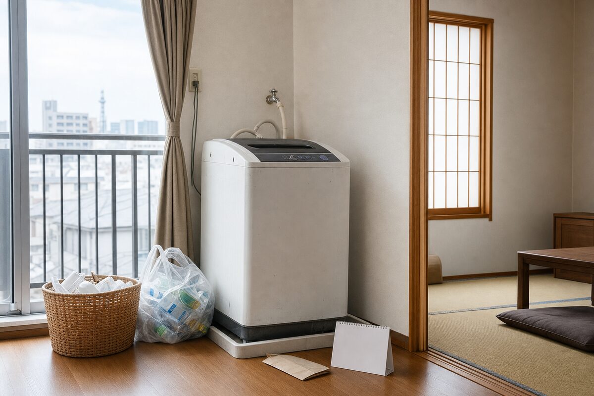 大阪市の粗大ごみ収集へ出せない古い洗濯機